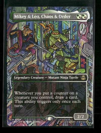 Teenage Mutant Ninja Turtles Mikey & Leo, Chaos & Order (Borderless) #200