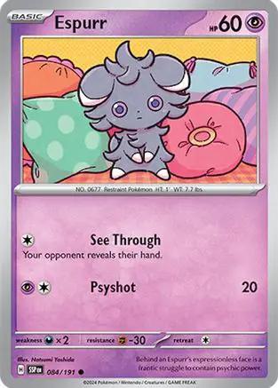 Espurr 084/191 - SV08 Surging Sparks Reverse Holofoil