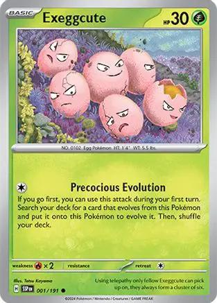 Exeggcute 001/191 - SV08 Surging Sparks Reverse Holofoil