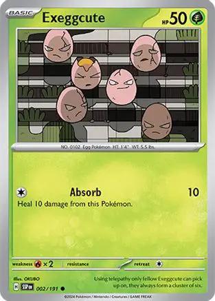 Exeggcute 002/191 - SV08 Surging Sparks Reverse Holofoil
