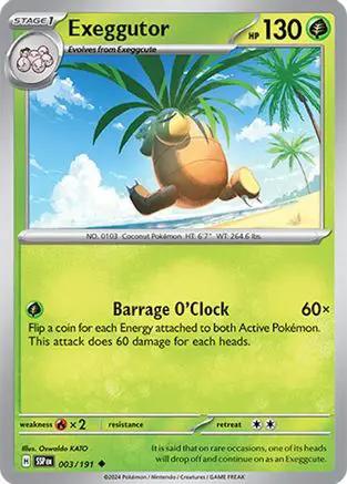 Exeggutor 003/191 - SV08 Surging Sparks Reverse Holofoil