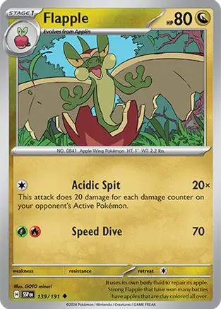 Flapple 139/191 - SV08 Surging Sparks Reverse Holofoil