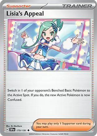 Lisia's Appeal 179/191 - SV08 Surging Sparks Reverse Holofoil