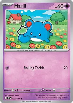 Marill 073/191 - SV08 Surging Sparks Reverse Holofoil