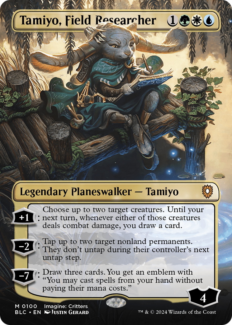 Tamiyo, Field Researcher (BLC-100) - Bloomburrow Commander (Borderless) Foil