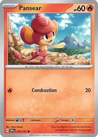 Pansear 022/191 - SV08 Surging Sparks Reverse Holofoil