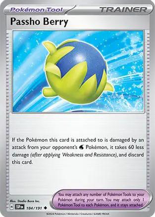 Passho Berry 184/191 - SV08 Surging Sparks Reverse Holofoil