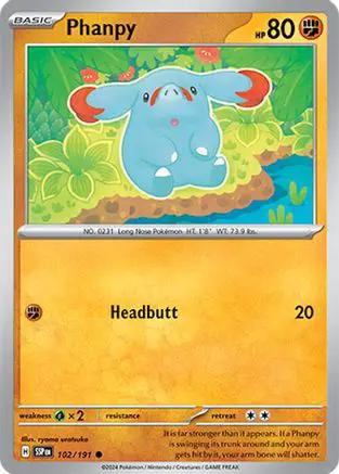 Phanpy 102/191 - SV08 Surging Sparks Reverse Holofoil