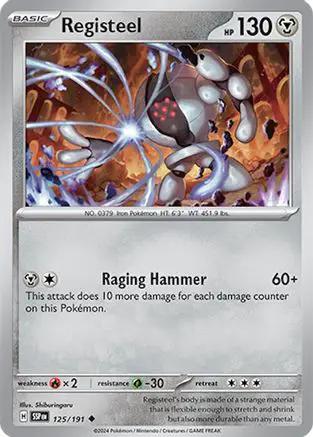 Registeel 125/191 - SV08 Surging Sparks Reverse Holofoil