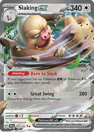 Slaking ex 147/191 - SV08 Surging Sparks Holofoil