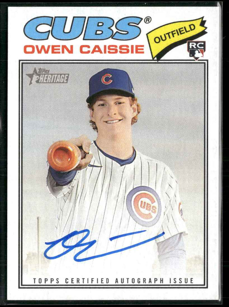 2026 Topps Heritage Real One Autographs Owen Caissie Auto #ROA-OC
