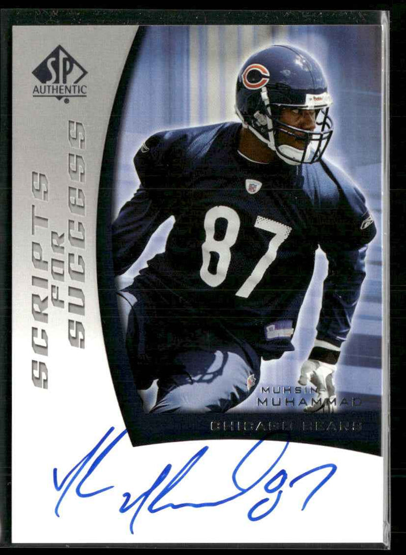 2005 SP Authentic Scripts for Success Autographs Muhsin Muhammad Auto #SS-MM