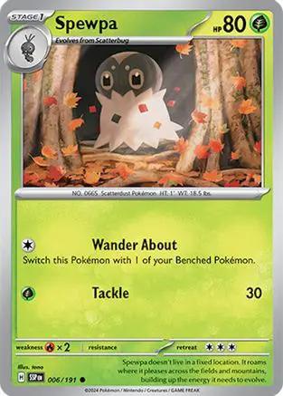 Spewpa 006/191 - SV08 Surging Sparks Reverse Holofoil
