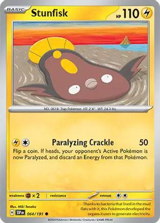 Stunfisk 064/191 - SV08 Surging Sparks Reverse Holofoil