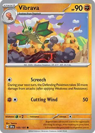 Vibrava 105/191 - SV08 Surging Sparks Reverse Holofoil