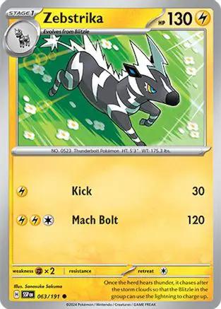 Zebstrika 063/191 - SV08 Surging Sparks Reverse Holofoil