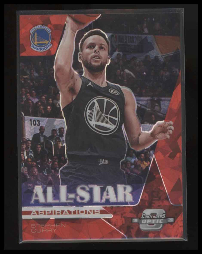 2019-20 P. C. Optic All-Star Aspirations Red Cracked Ice Stephen Curry #19