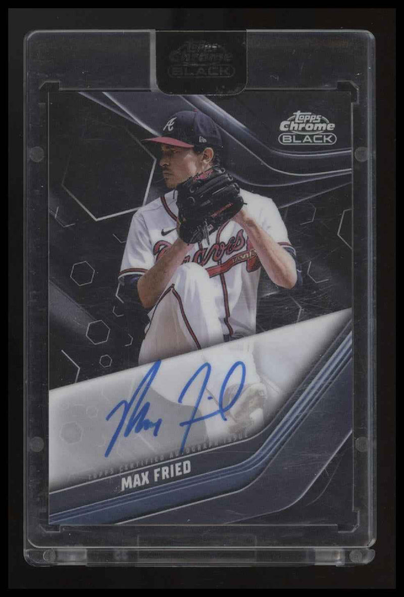 2023 Topps Chrome Black Autographs Max Fried Auto #CBA-MF
