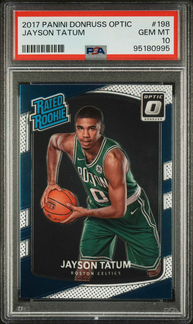 2017 Panini Donruss Optic Jayson Tatum 10 PSA #198