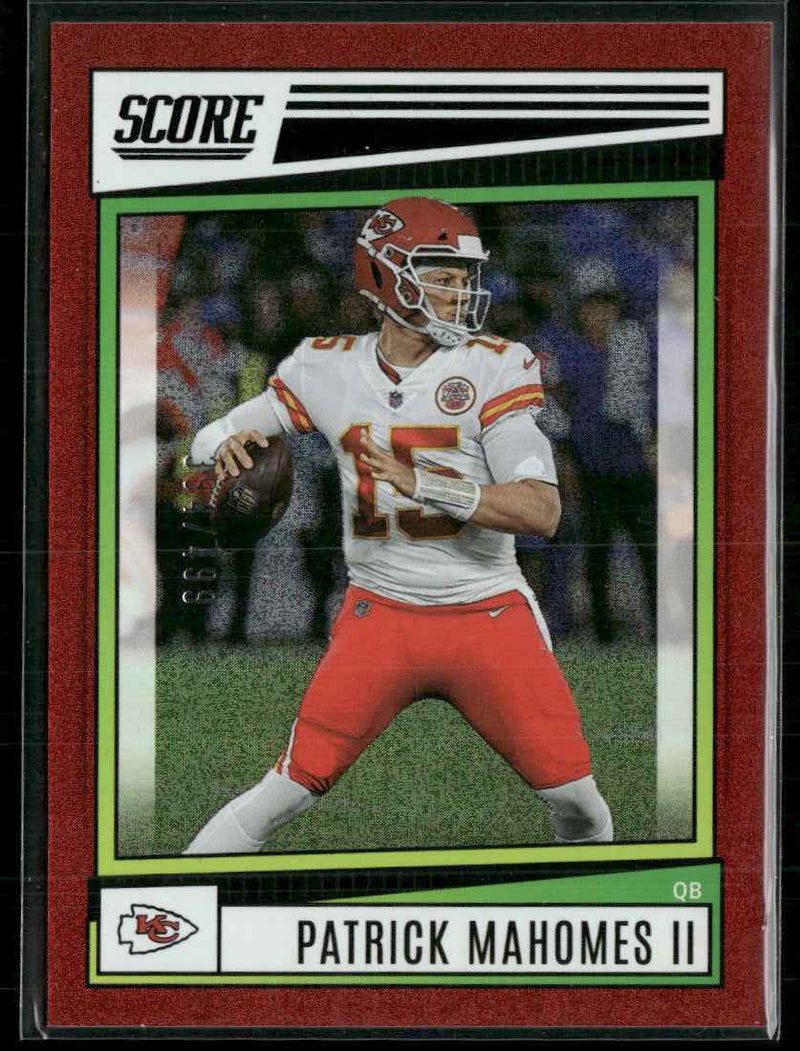 2022 Score Dots Red Patrick Mahomes II #/499 #116