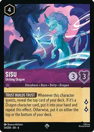 Sisu - Uniting Dragon (54/204) - Azurite Sea Cold Foil