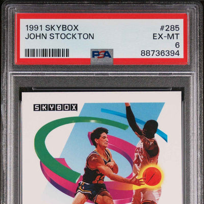 1991 Skybox John Stockton 6 PSA #285