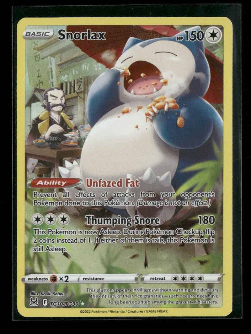 SWSH11: Lost Origin Trainer Gallery Snorlax #TG10/TG30