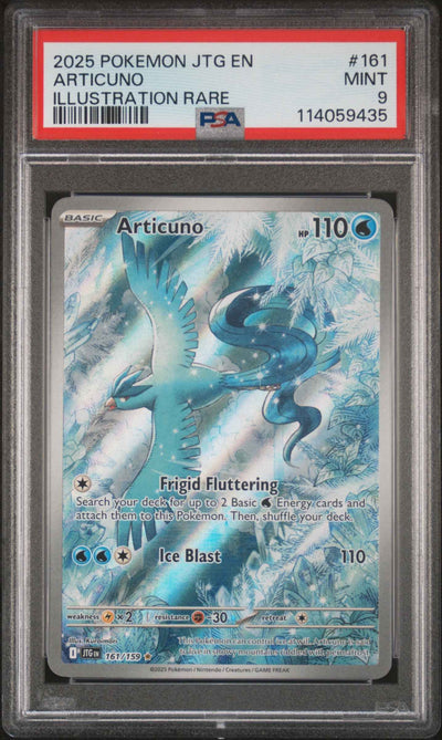 2025 Pokemon Jtg En-Journey Together Illustration Rare Articuno 9 PSA #161