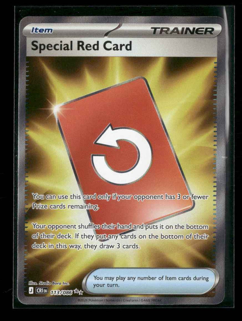 ME04: Chaos Rising Special Red Card #113/086