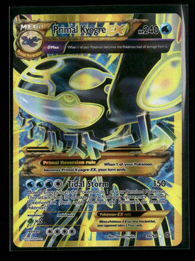 XY - Ancient Origins Primal Kyogre EX (Shiny Full Art) #96/98