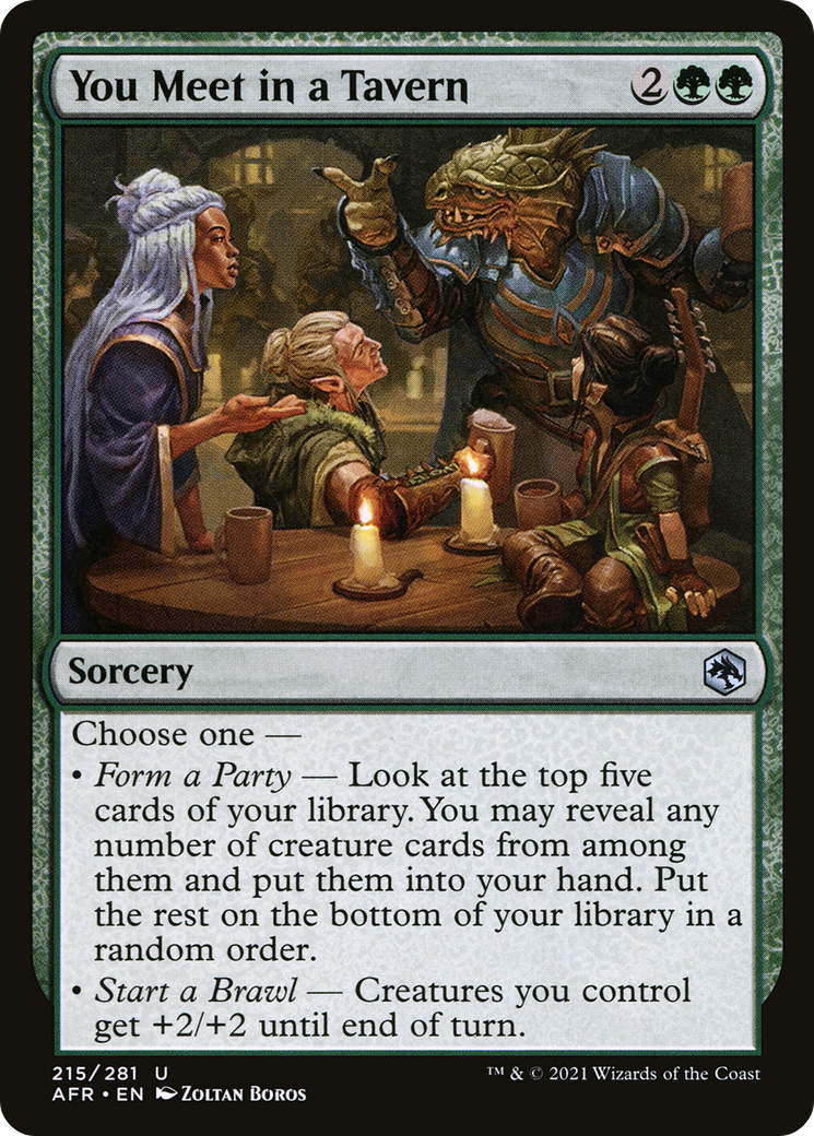 You Meet in a Tavern (AFR-215) - Adventures in the Forgotten Realms Foil