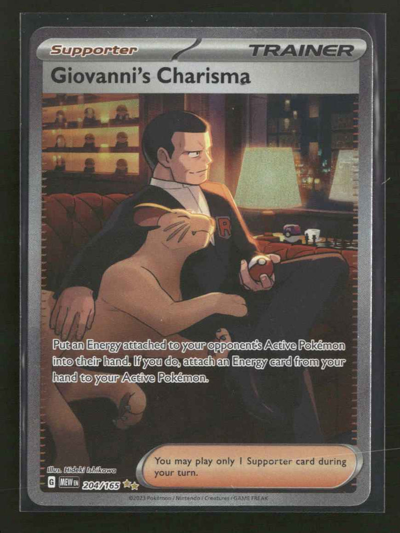 SV: Scarlet & Violet 151 Giovanni's Charisma #204/165