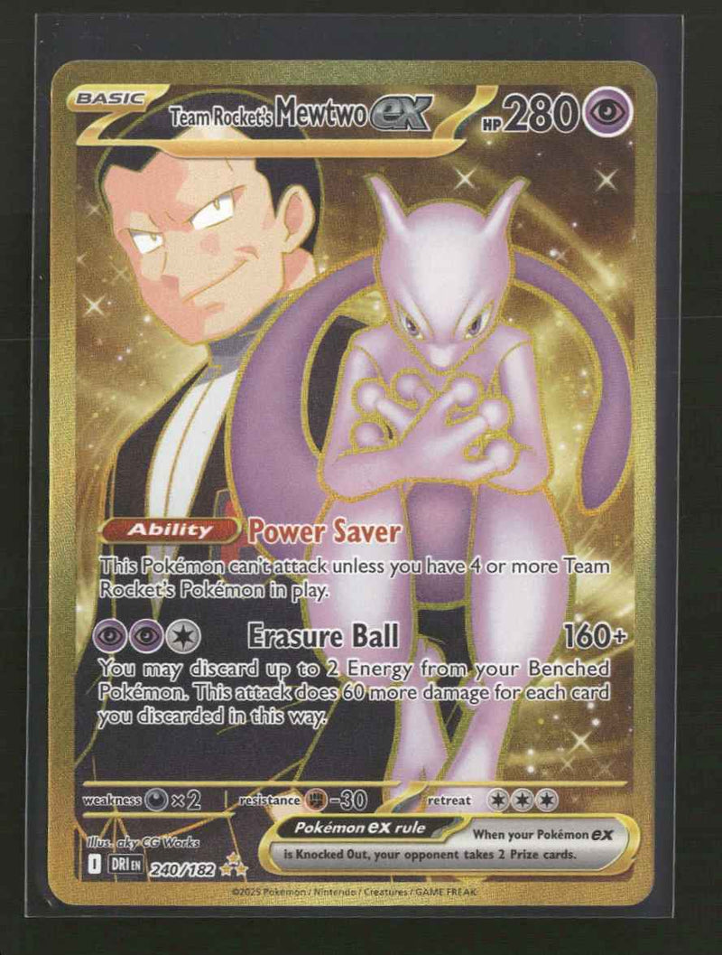 SV10: Destined Rivals Team Rocket's Mewtwo ex #240/182
