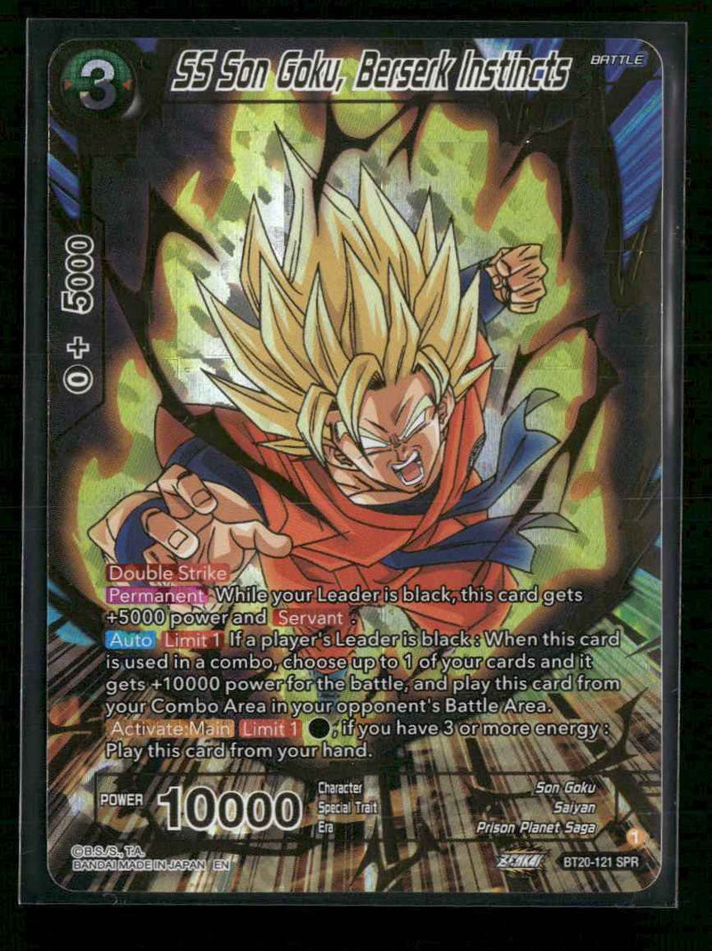 Power Absorbed SS Son Goku, Berserk Instincts (SPR) #BT20-121