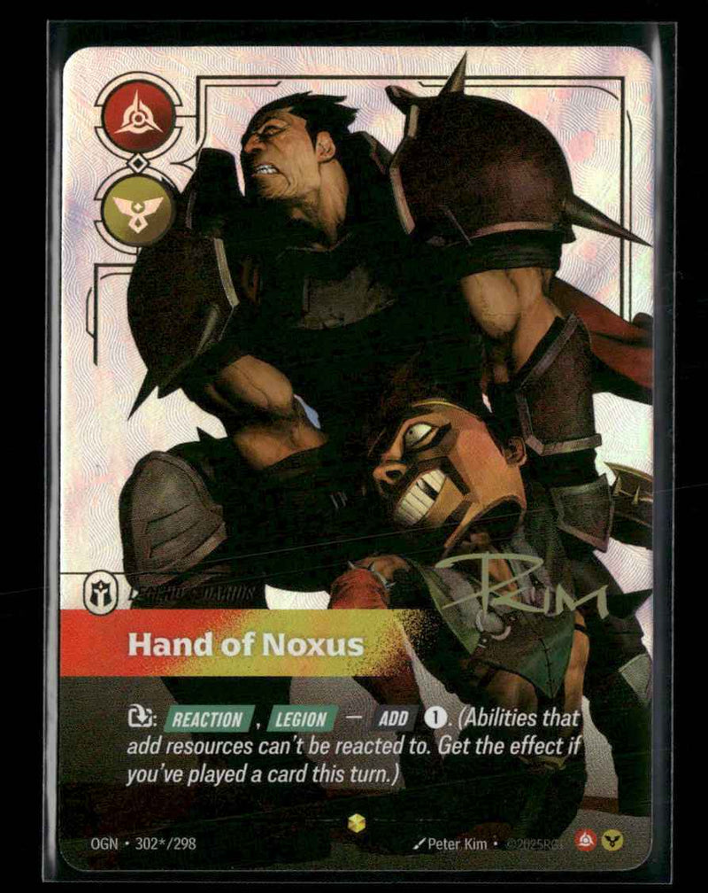 Origins Darius - Hand of Noxus (Signature) - Origins (OGN) Auto #302*