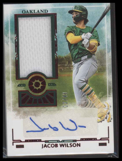 2025 Panini Boys of Summer Prospect Material Signatures Red Jacob Wilson #/49