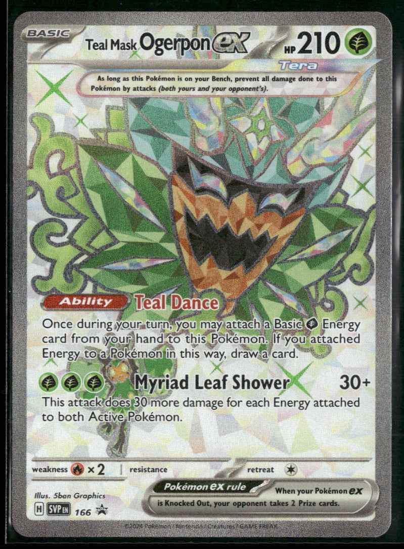 SV: Scarlet & Violet Promo Cards Teal Mask Ogerpon ex #166