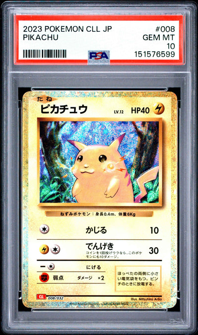 2023 Pokemon Japanese Charizard & Ho-Oh Ex Deck Pikachu 10 PSA #008
