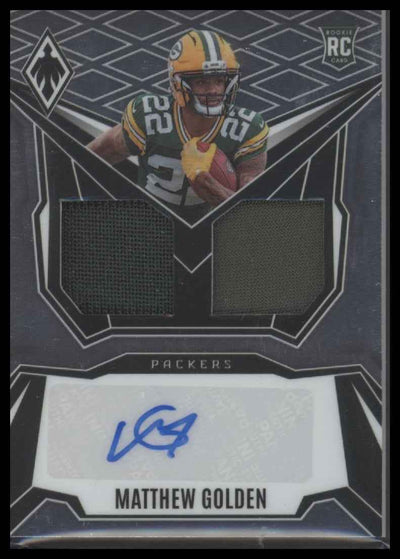 2025 Panini Phoenix RPS Dual Rookie Patch Autographs Matthew Golden #/249