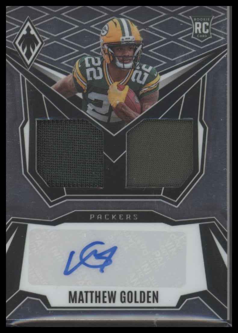 2025 Panini Phoenix RPS Dual Rookie Patch Autographs Matthew Golden #/249
