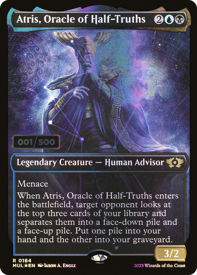 Atris, Oracle of Half-Truths (MUL-164) - Multiverse Legends: (Showcase) Foil
