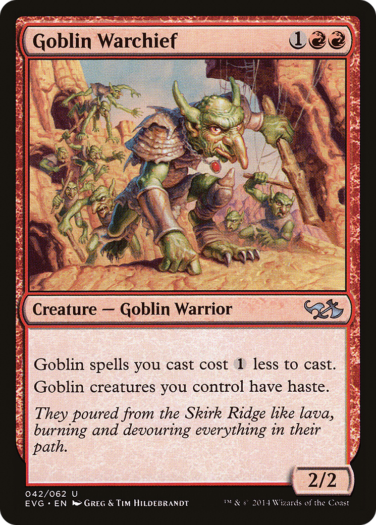 Goblin Warchief (DD3-042) - Duel Decks Anthology: Elves vs. Goblins