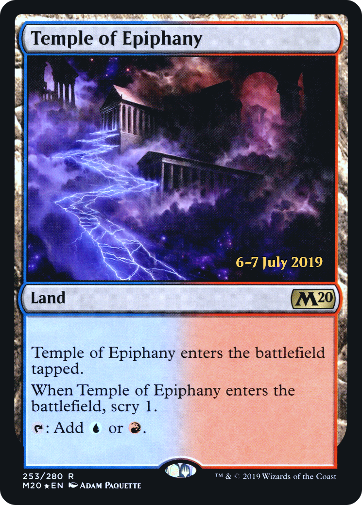 Temple of Epiphany (PRE-253S) - Core Set 2020 Promos Foil