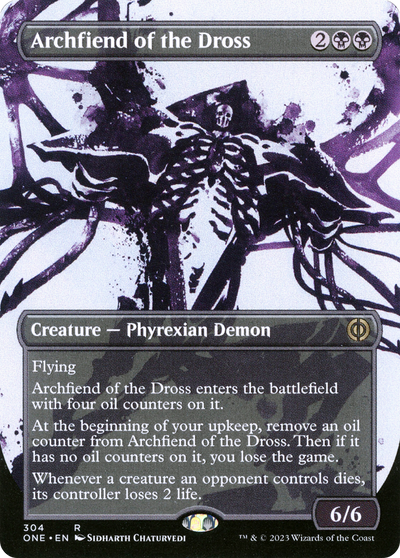 Archfiend of the Dross (ONE-304) - Phyrexia: All Will Be One: (Showcase) (Borderless)