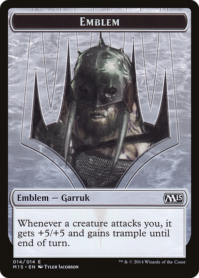 Garruk, Apex Predator Emblem (M15-014) - Magic 2015 Tokens