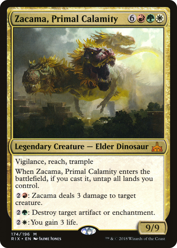 Zacama, Primal Calamity (RIX-174) - Rivals of Ixalan Foil