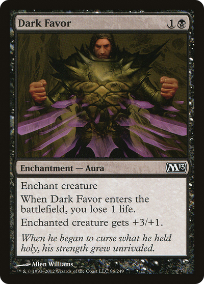 Dark Favor (M13-086) - Magic 2013 Foil