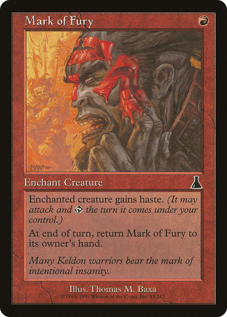 Mark of Fury (UDS-093) - Urza's Destiny