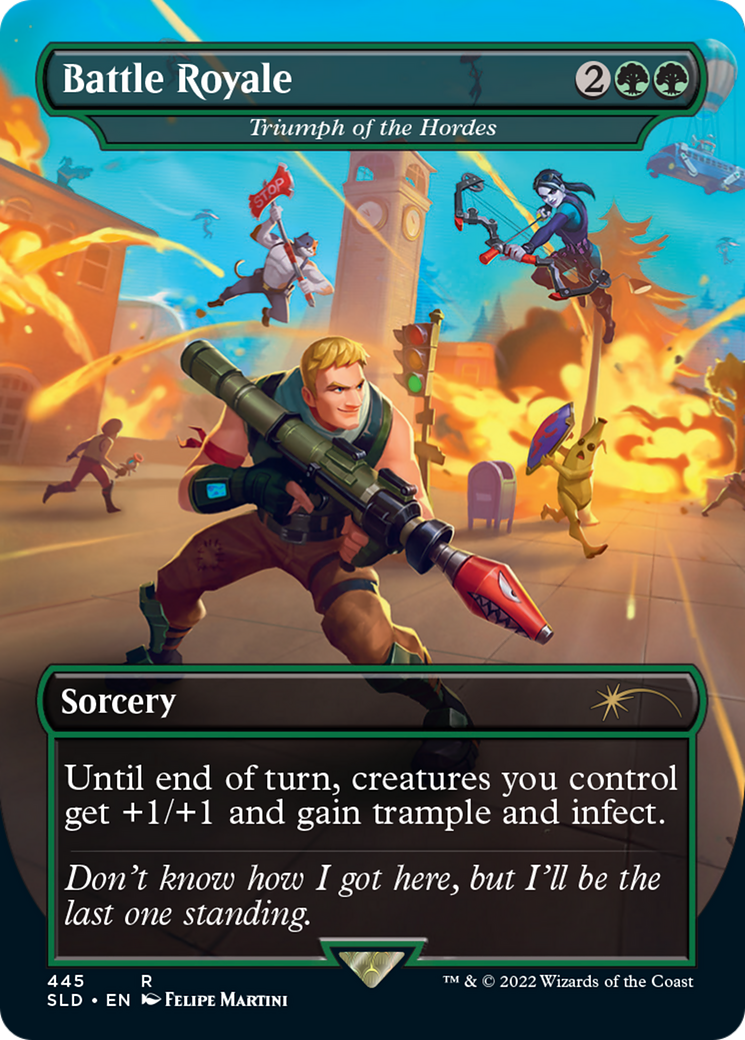 Triumph of the Hordes (SLD-445) - Secret Lair Drop / Battle Royale (Borderless) Foil