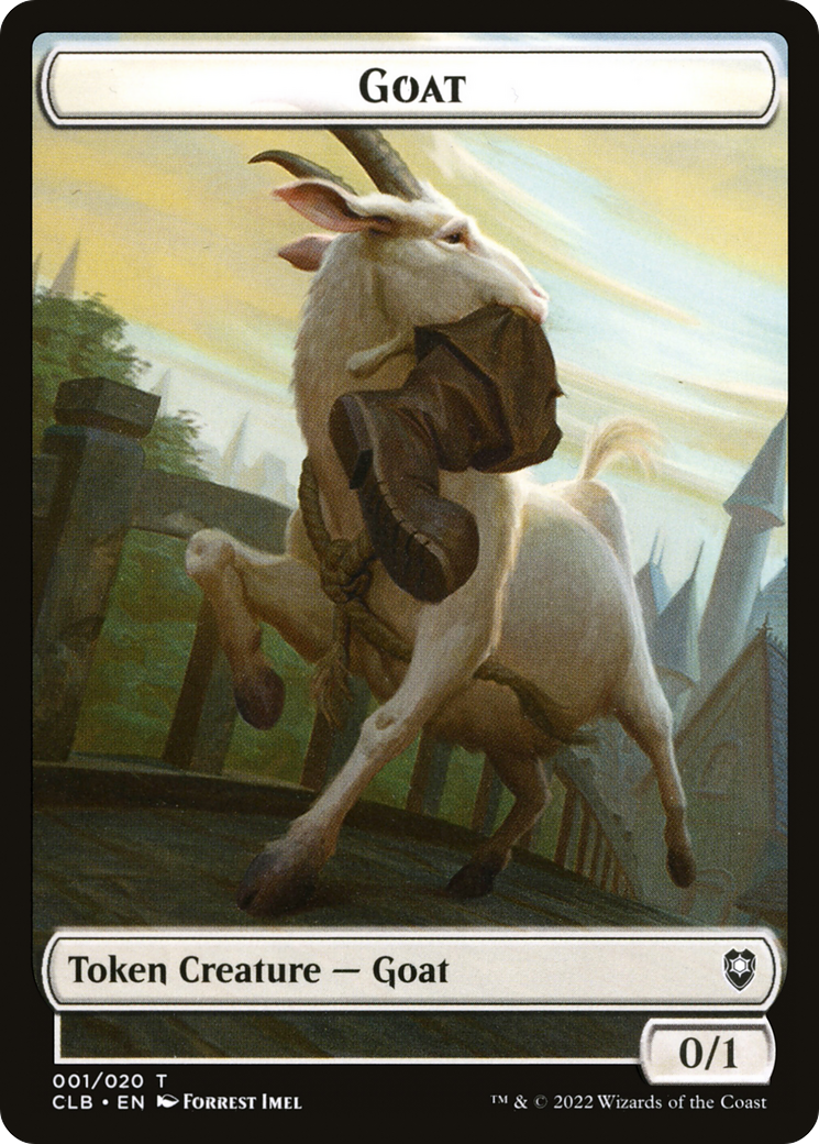 Goat (CLB-001) - Battle for Baldur's Gate Tokens Foil